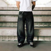 Commons Studios Washed Straight Denim Pant Granite - Common Hype