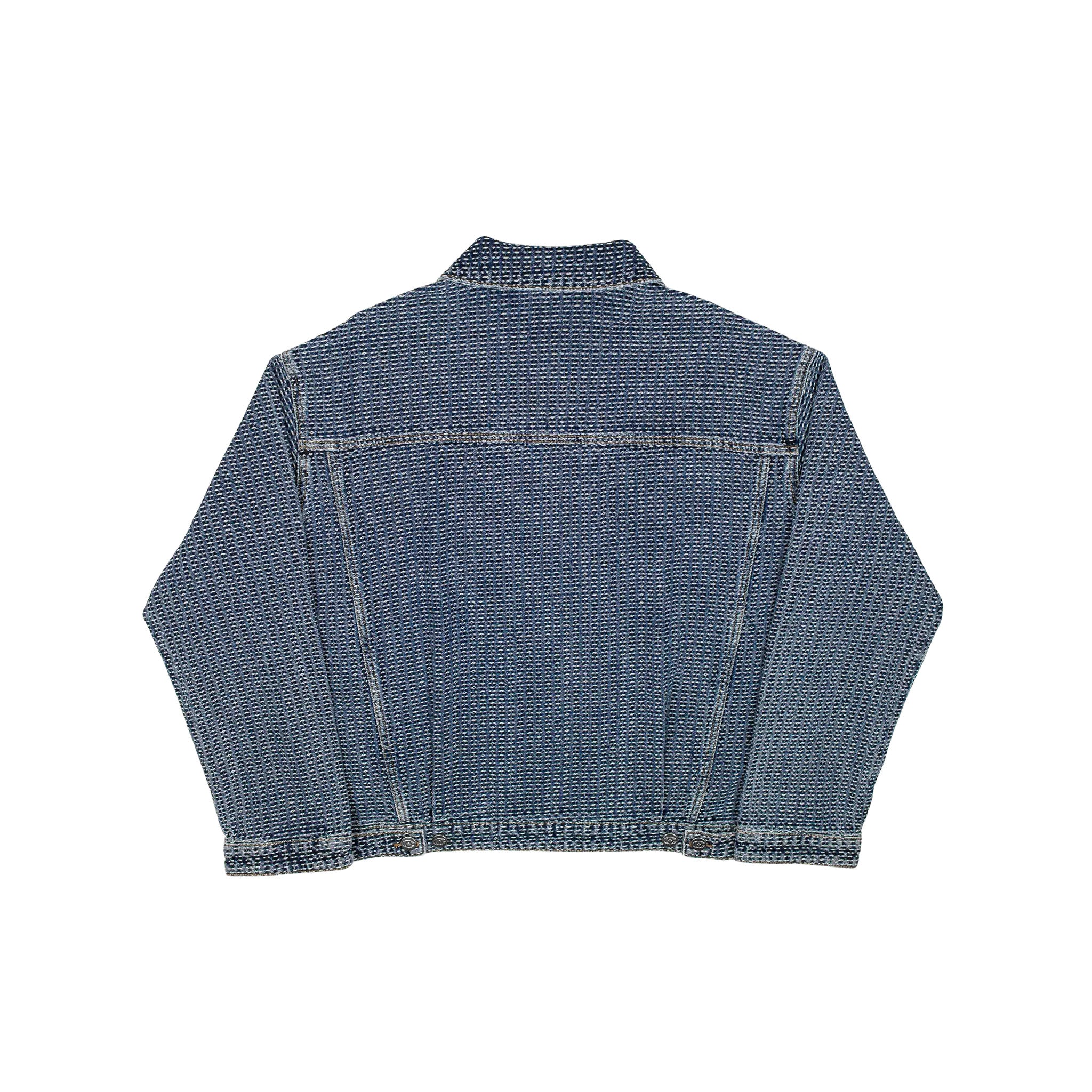Commons Threaded Denim Jacket Blue - Common Hype