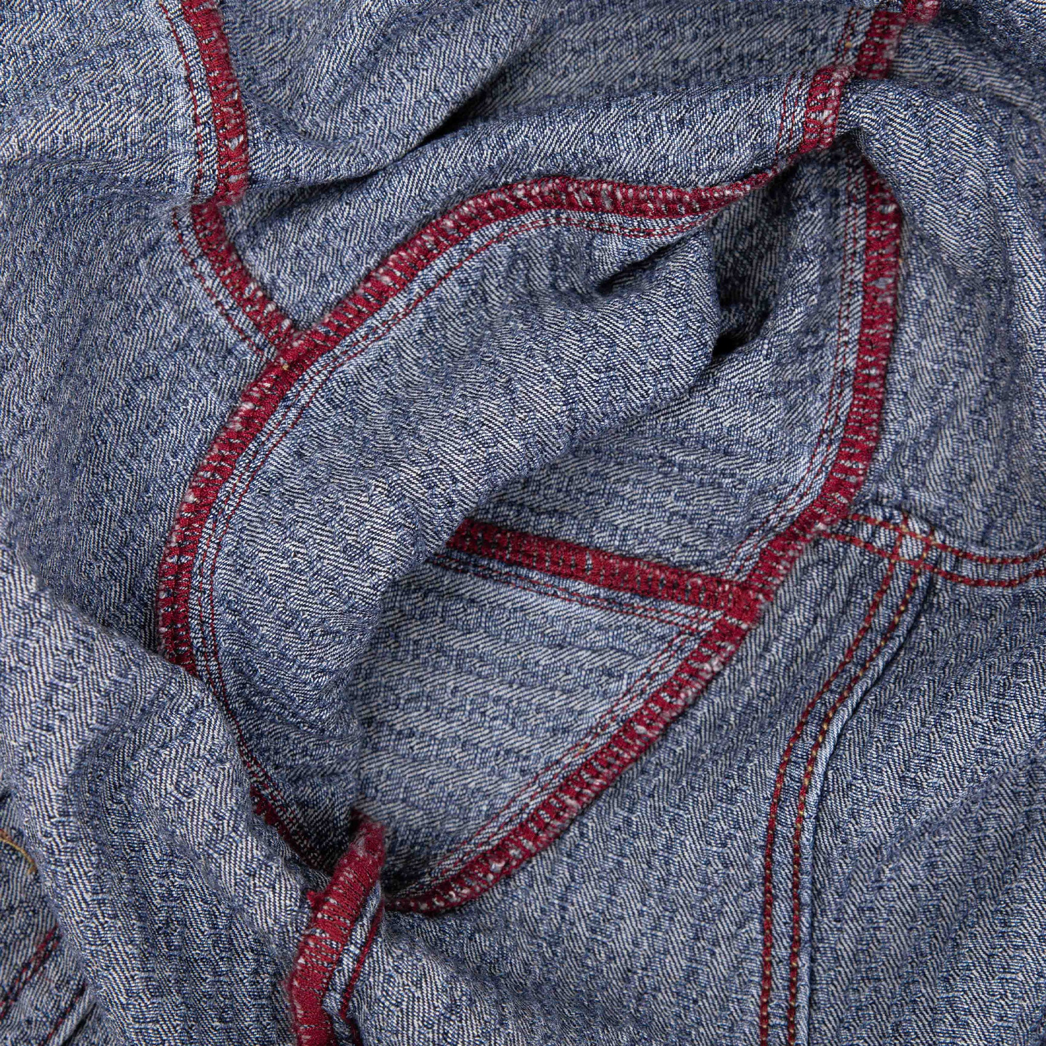 Commons Threaded Denim Jacket Blue - Common Hype