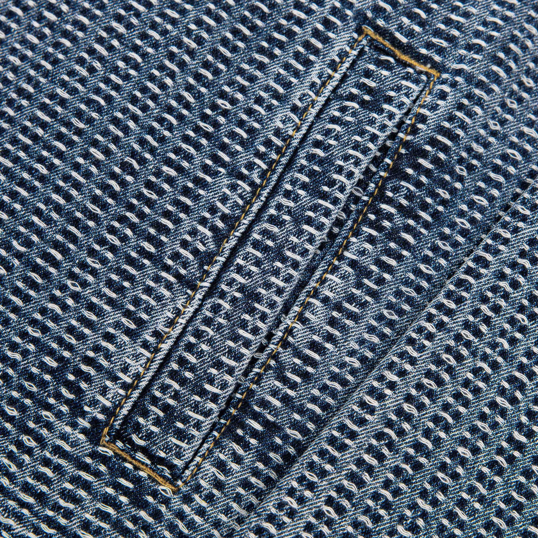 Commons Threaded Denim Jacket Blue - Common Hype