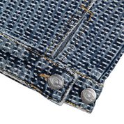 Commons Threaded Denim Jacket Blue - Common Hype