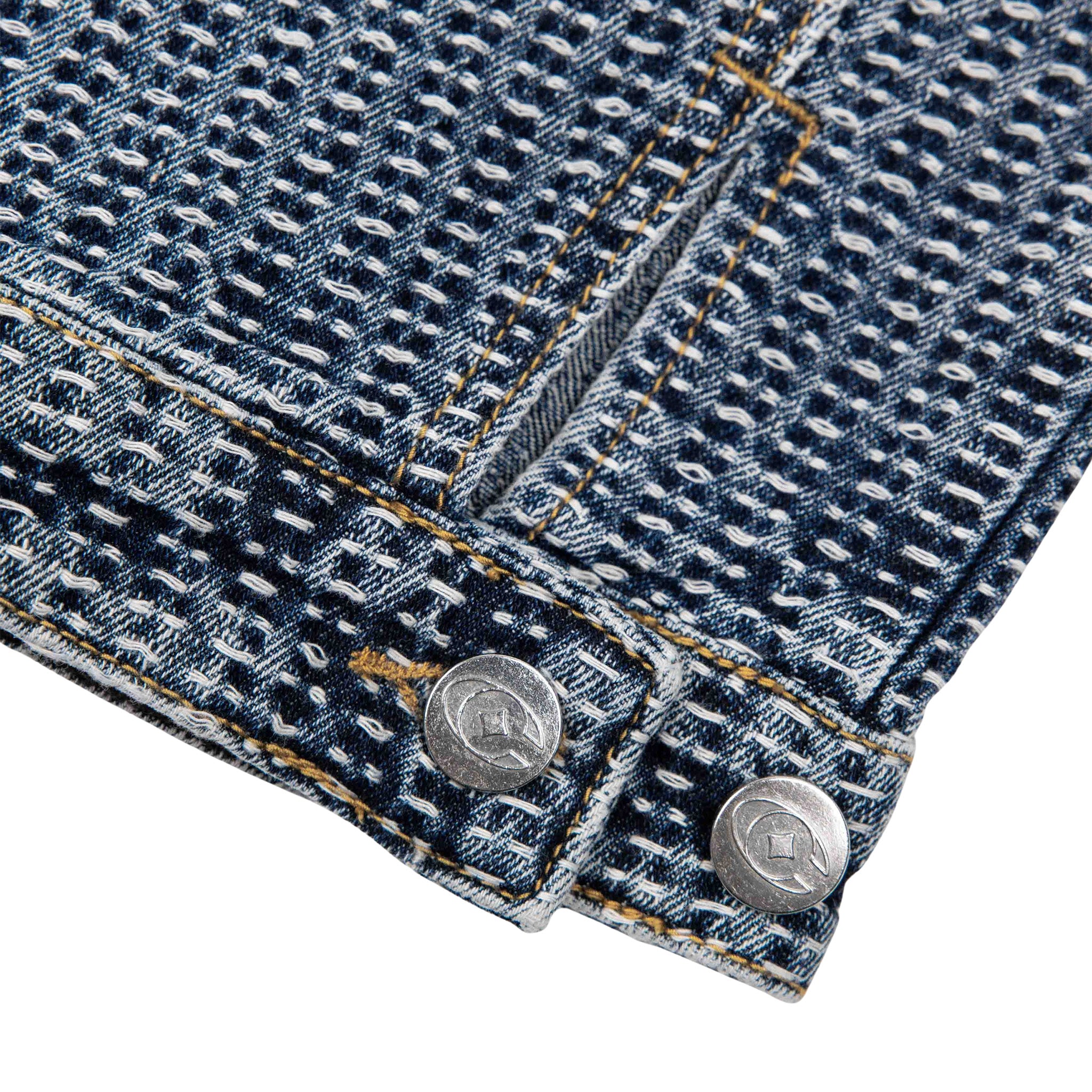 Commons Threaded Denim Jacket Blue - Common Hype