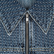 Commons Threaded Denim Jacket Blue - Common Hype