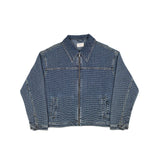 Commons Threaded Denim Jacket Blue