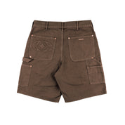 Commons 'Double Knee' Japanese Canvas Short Brown - Common Hype