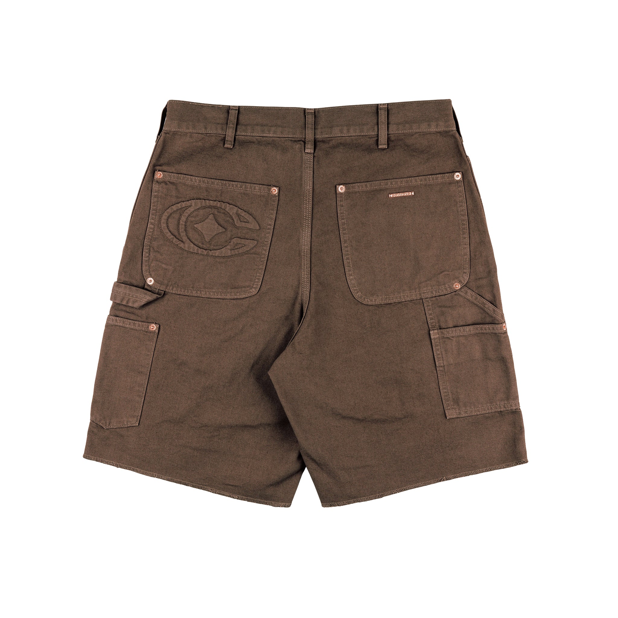 Commons 'Double Knee' Japanese Canvas Short Brown - Common Hype