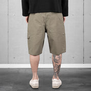 Commons Double Knee Canvas Short Faded Green - Common Hype