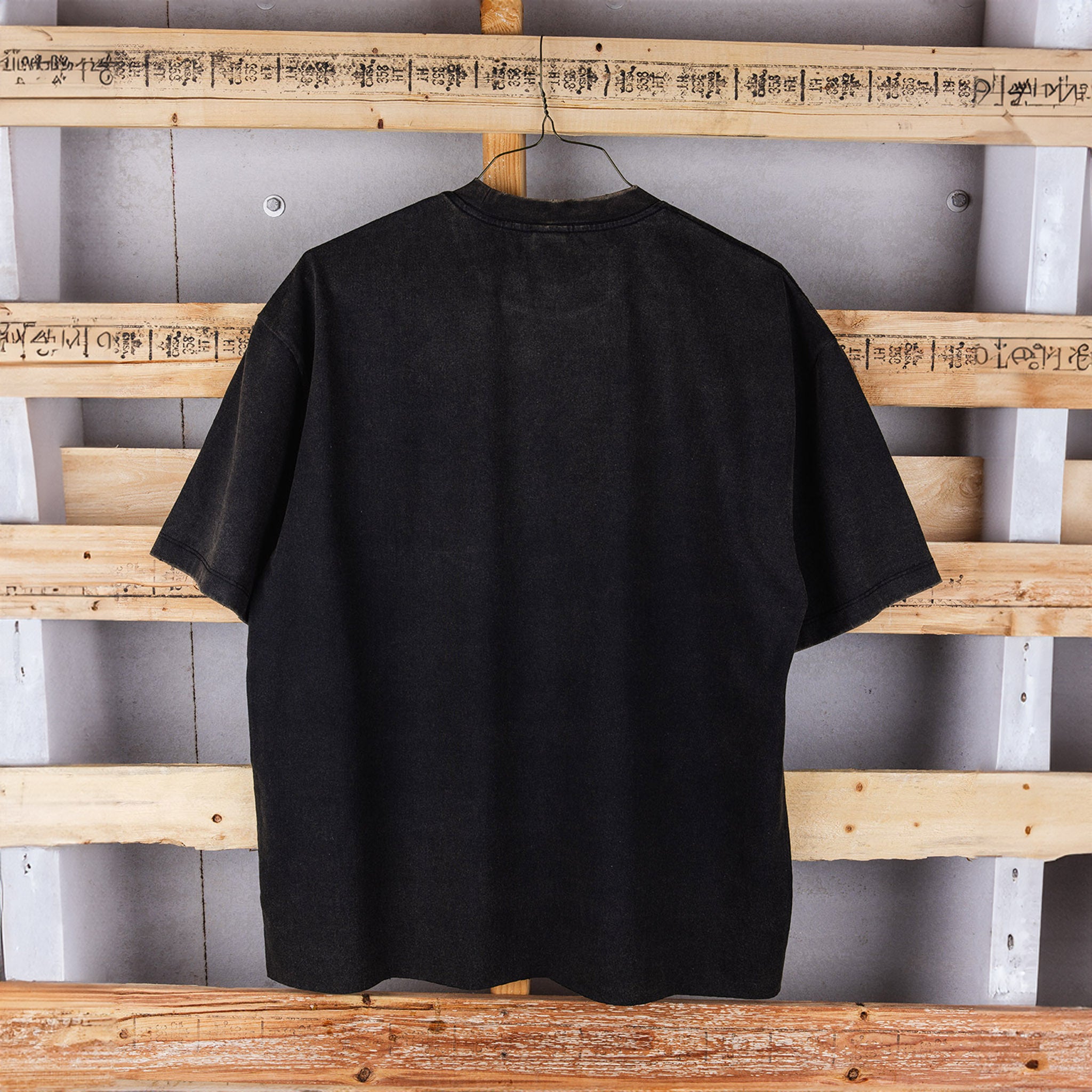 Commons 'Jet' Washed Black Tee