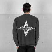 Commons No Mercy Star Long Sleeve Tee Vintage Black - Common Hype