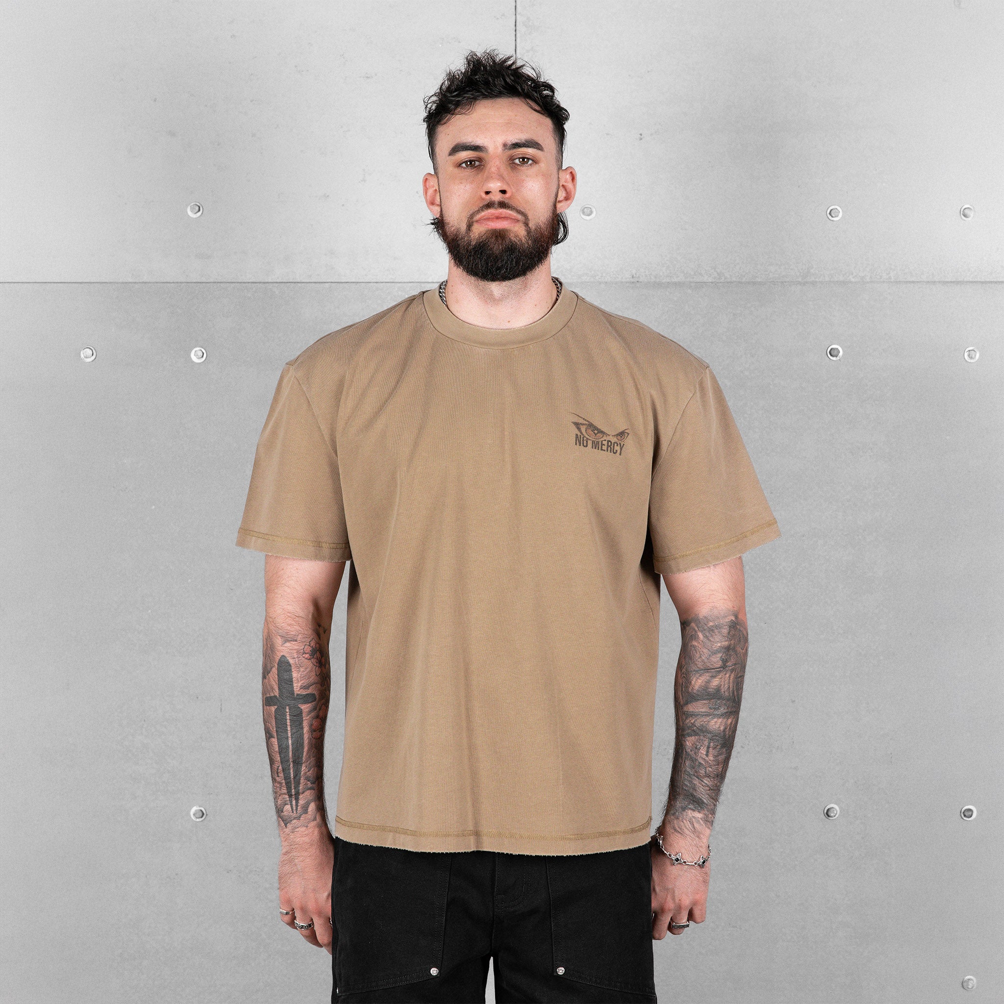 Commons No Mercy Choices Tee Faded Brown - Common Hype
