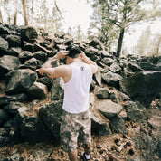 Commons Ribbed Vest Tank White - Common Hype