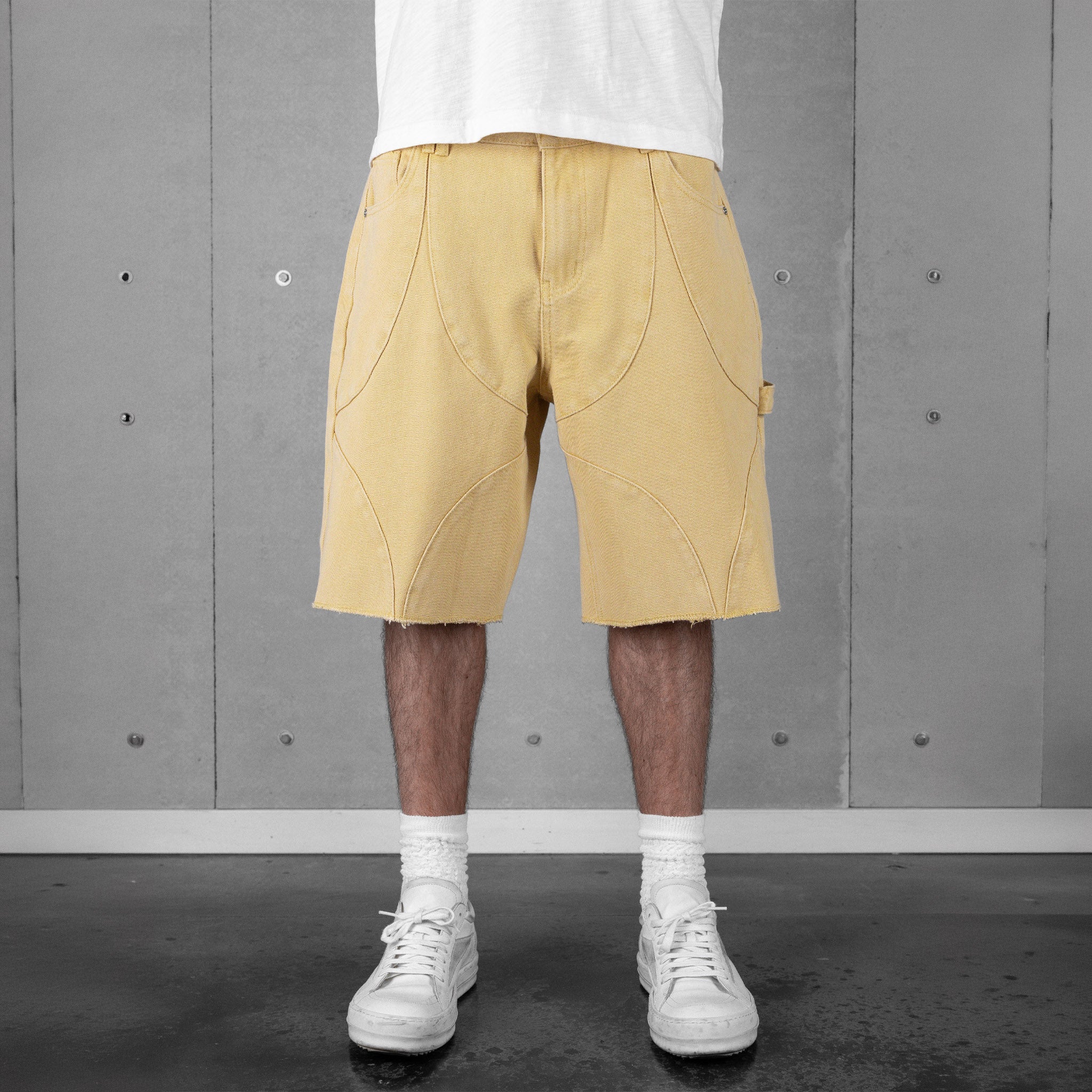 Commons Double Knee Star Canvas Short Sand