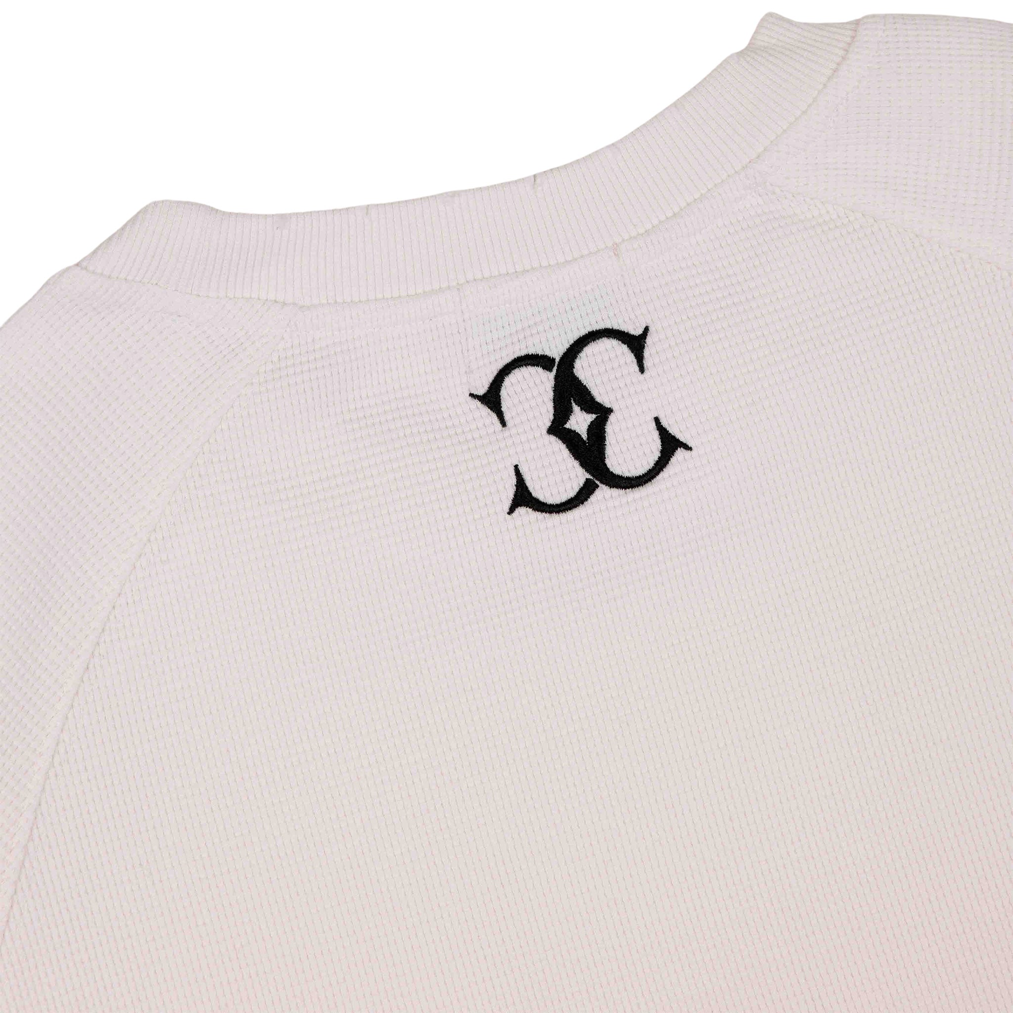 Commons Thermal Long Sleeve Tee White - Common Hype