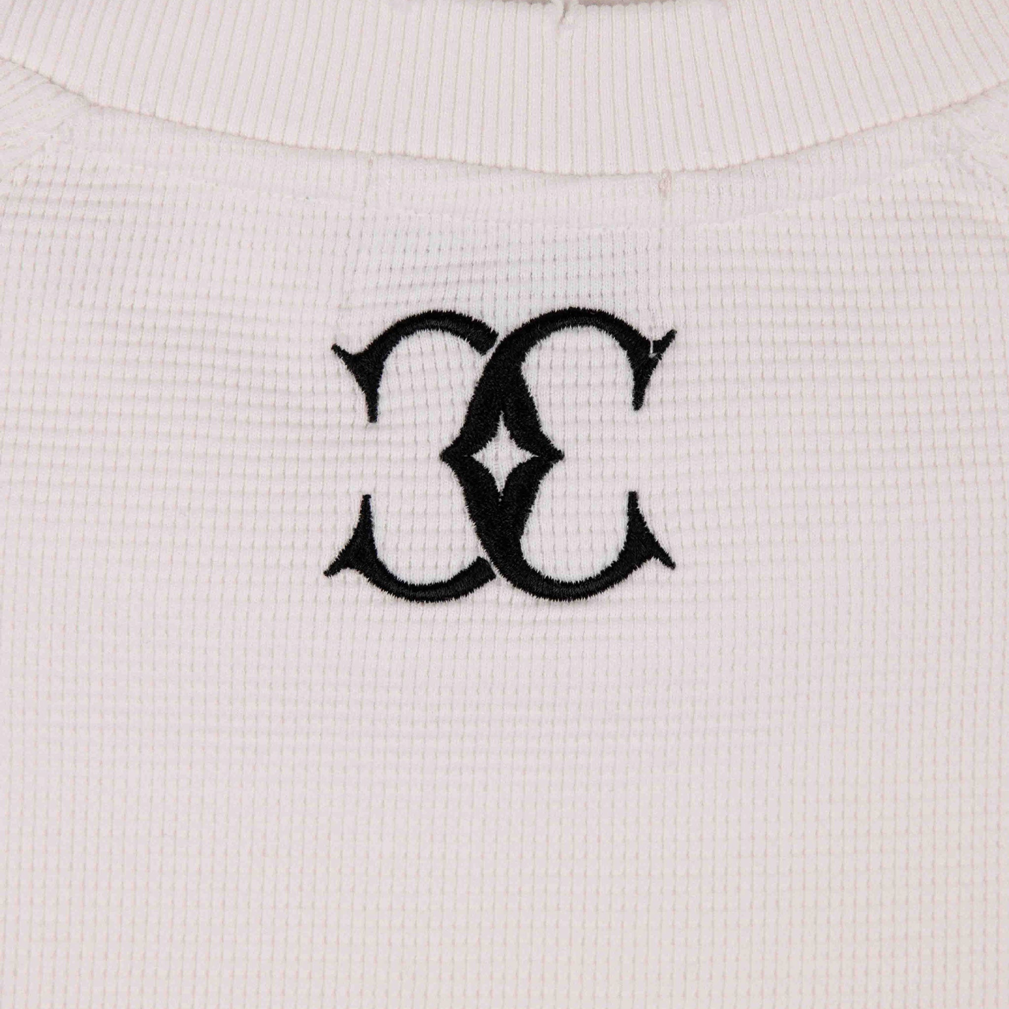 Commons Thermal Long Sleeve Tee White - Common Hype