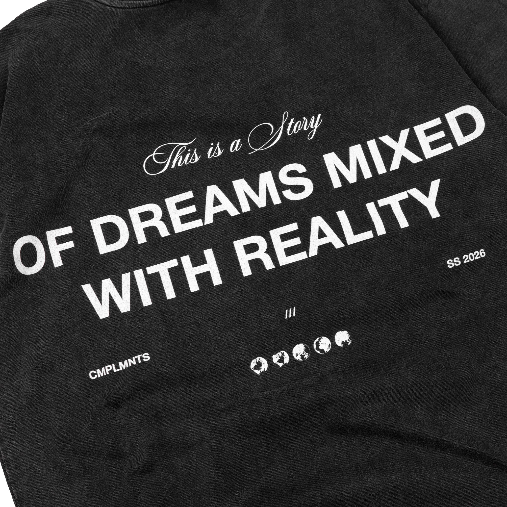 Compliments Dreams & Reality Black Vintage Tee