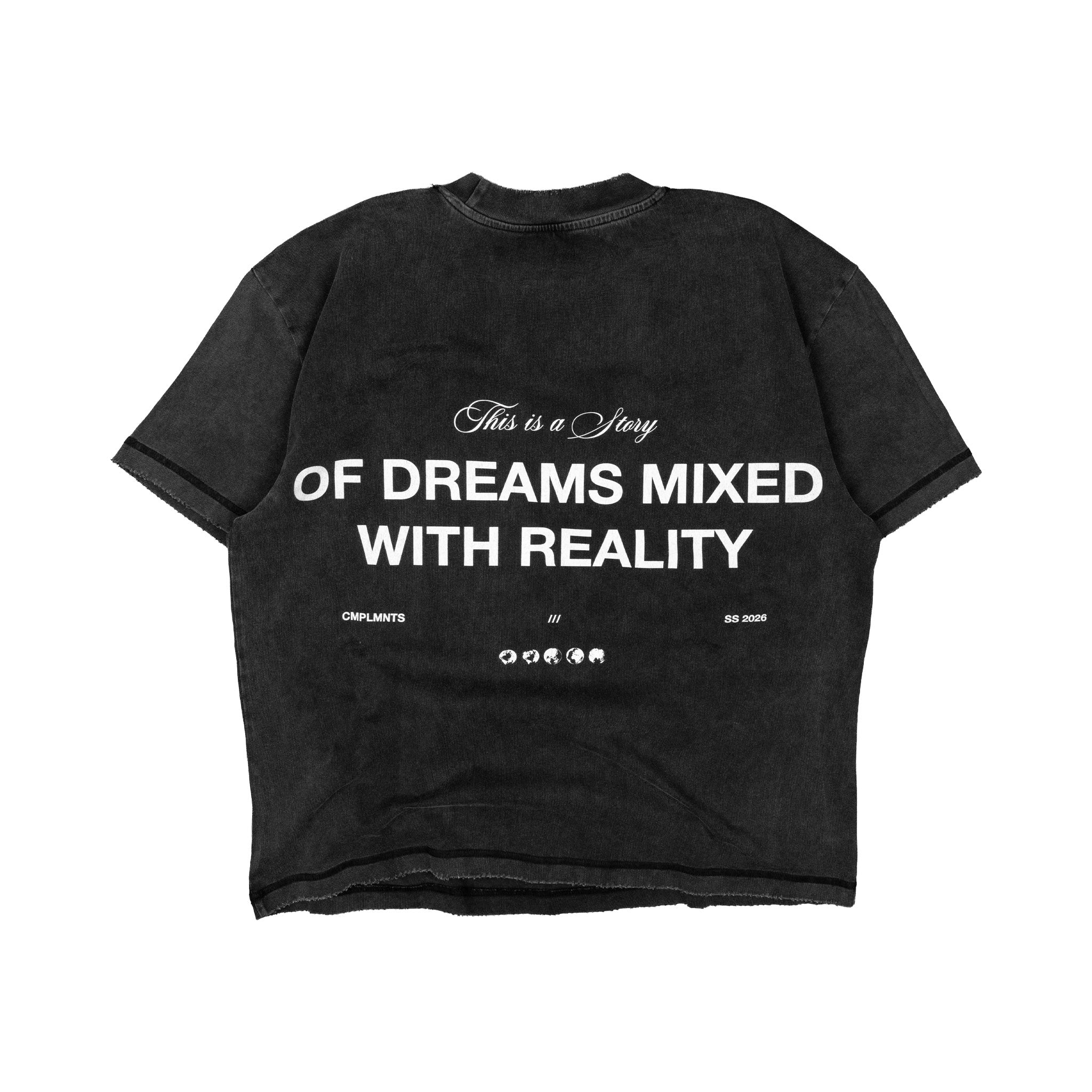 Compliments Dreams & Reality Black Vintage Tee