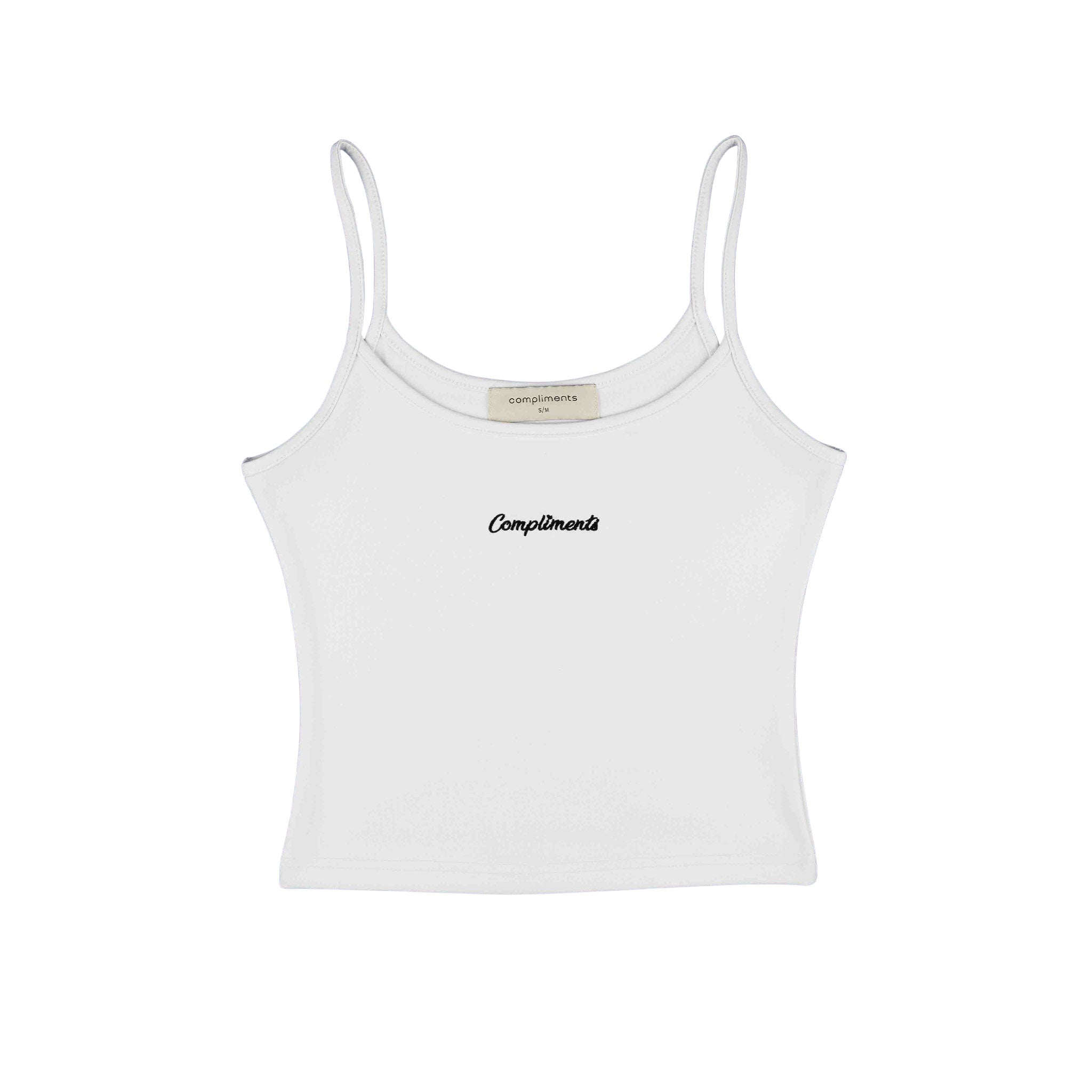 Compliments Basic Women's Tank White - Common Hype