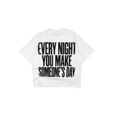 Compliments Every Night White Vintage Shirt