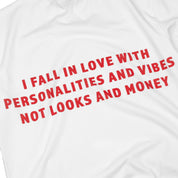 Compliments Fall in Love White Vintage Shirt