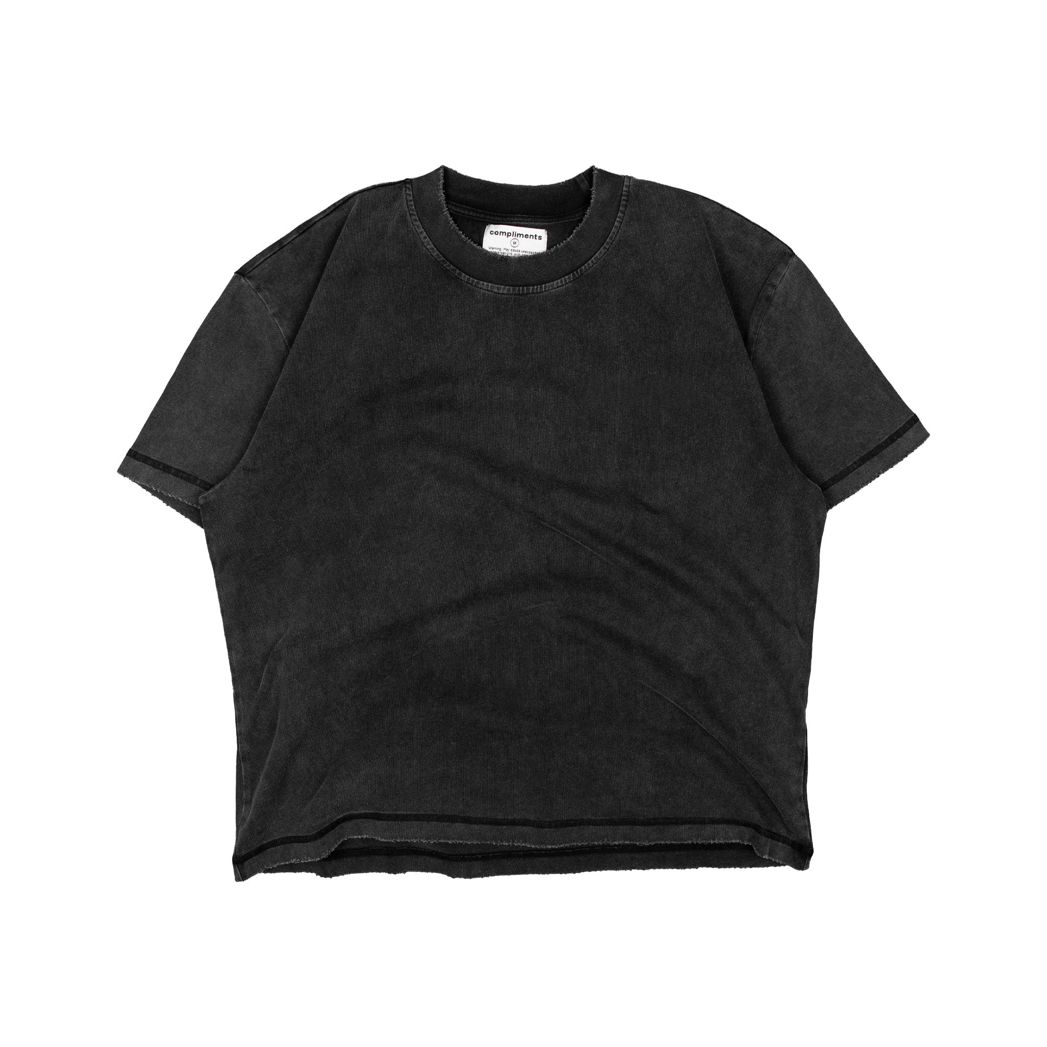 Compliments Fear of Looking Stupid Black Vintage Tee
