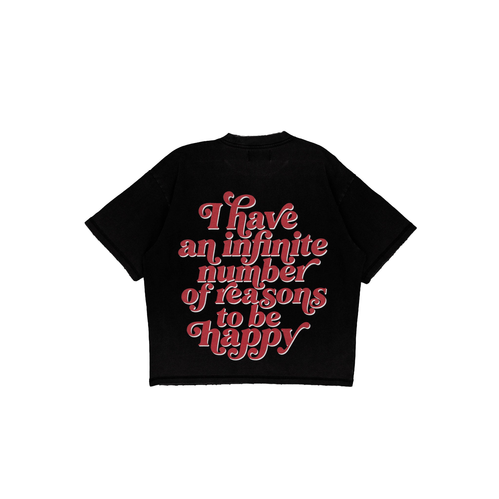 Compliments Reasons to be Happy Black Vintage Shirt