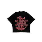 Compliments Reasons to be Happy Black Vintage Shirt
