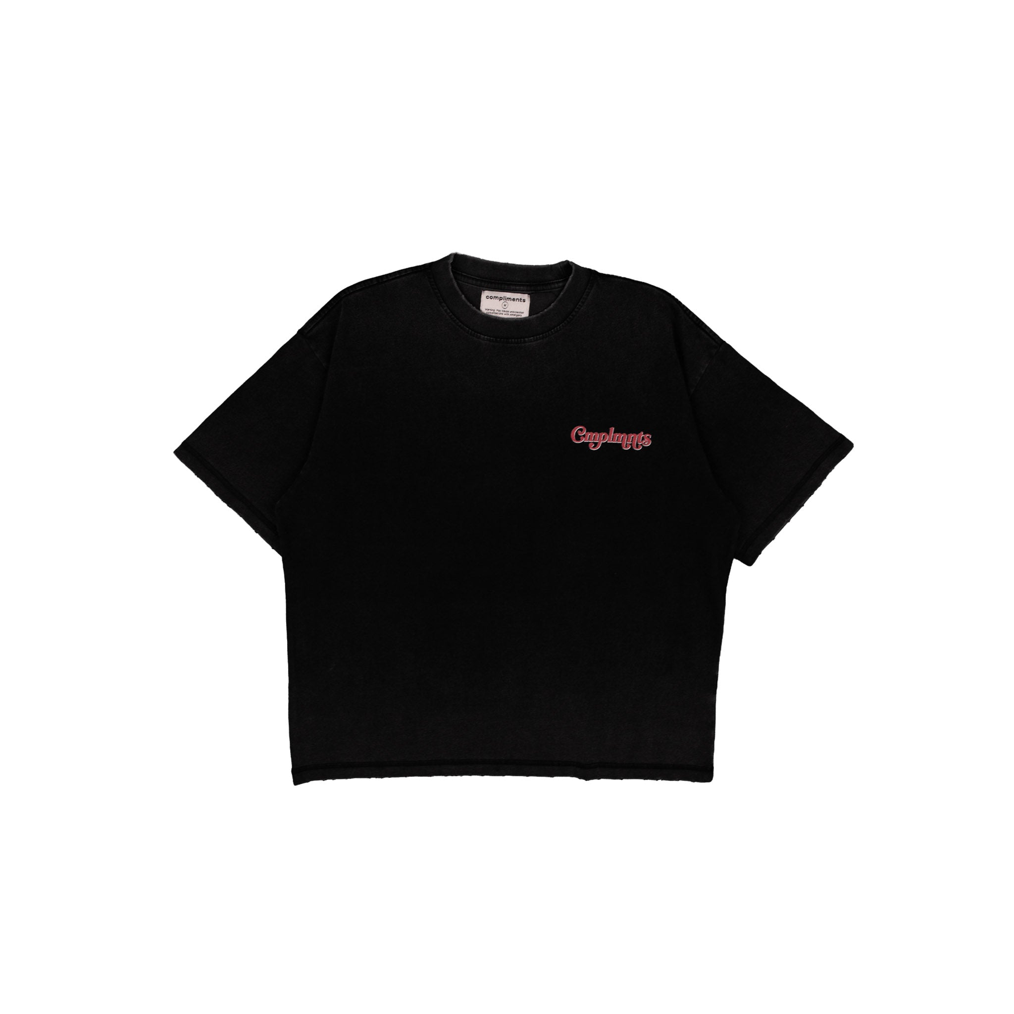 Compliments Reasons to be Happy Black Vintage Shirt