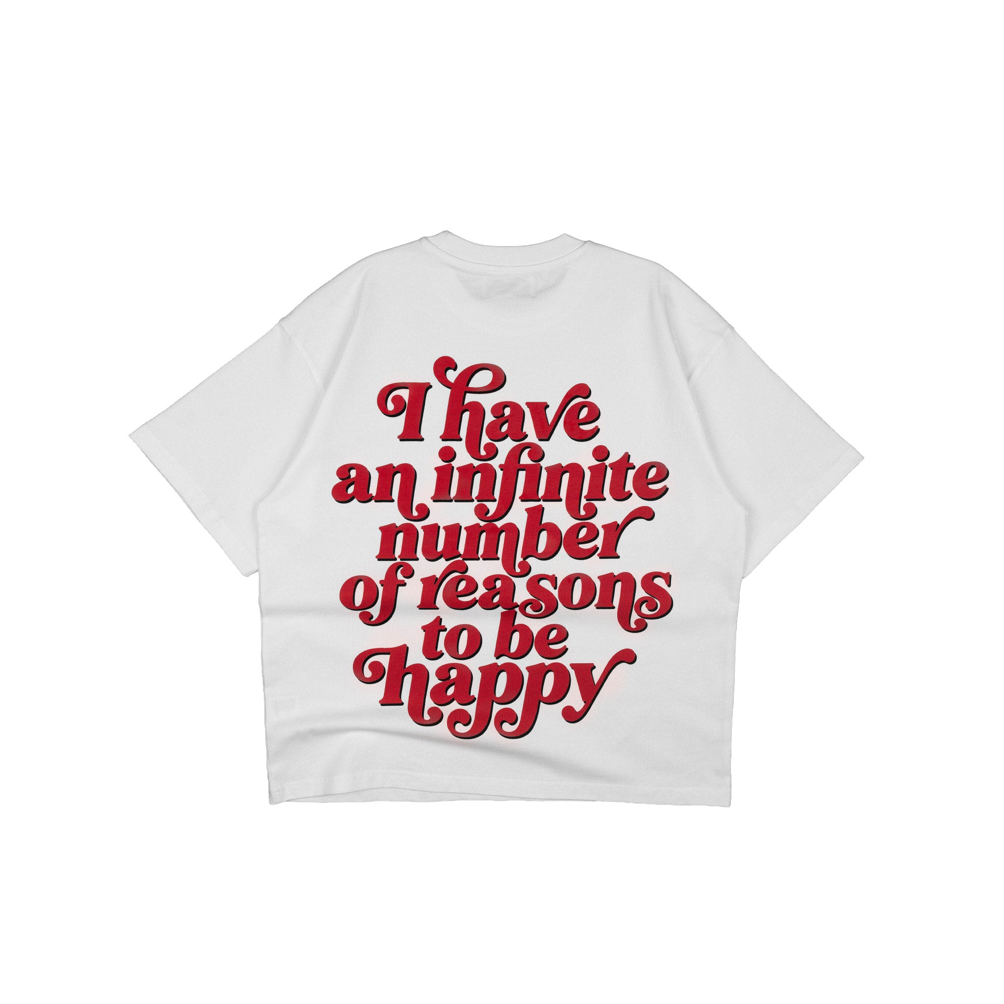 Compliments Reasons to be Happy White Vintage Shirt