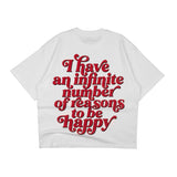 Compliments Reasons to be Happy White Vintage Shirt