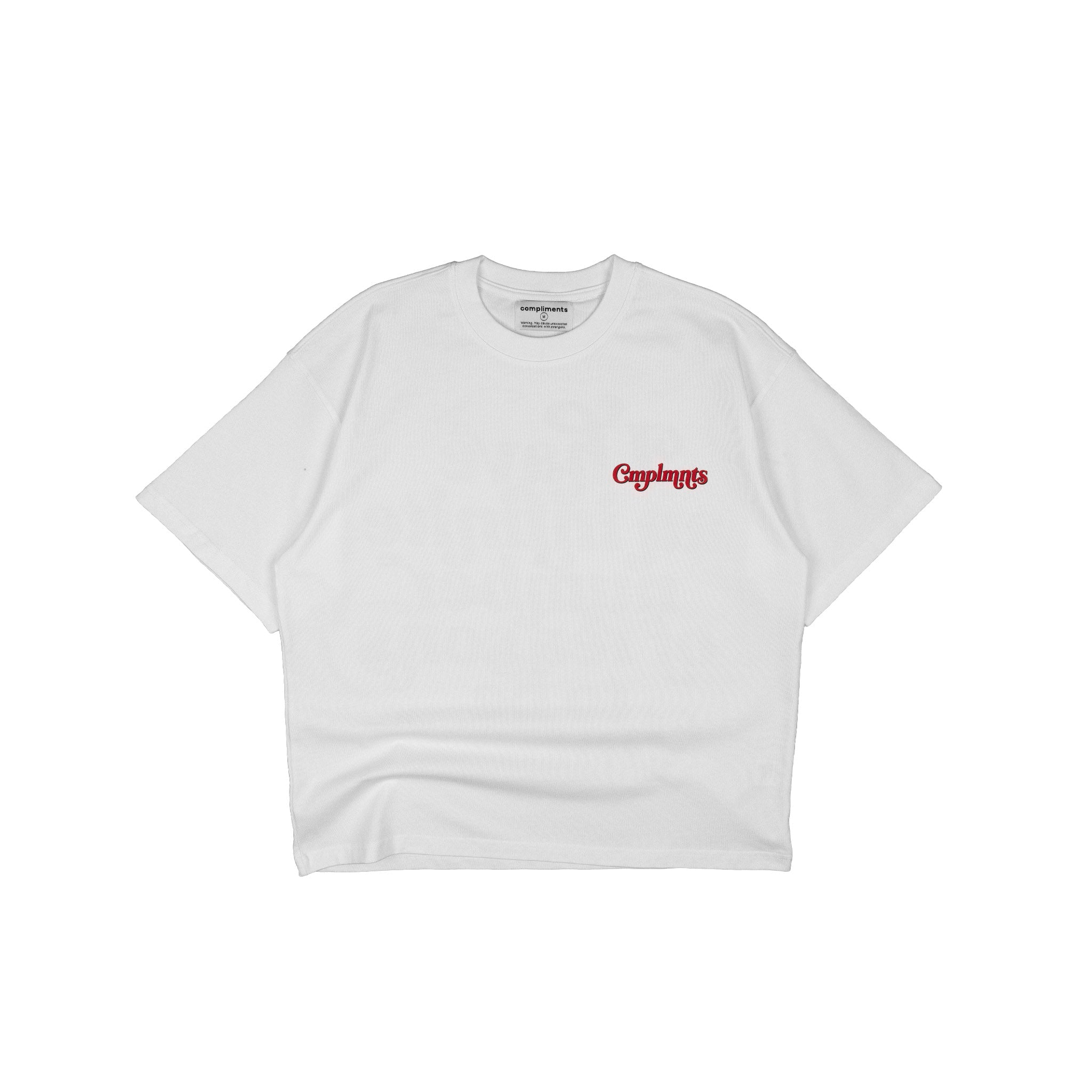 Compliments Reasons to be Happy White Vintage Shirt