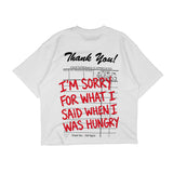 Compliments I Was Hungry White Vintage Shirt