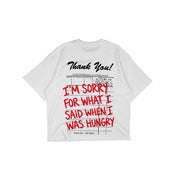 Compliments I Was Hungry White Vintage Shirt