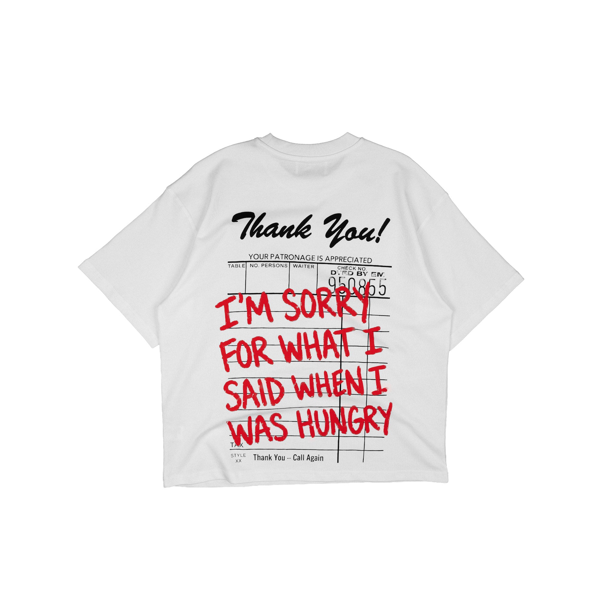Compliments I Was Hungry White Vintage Shirt