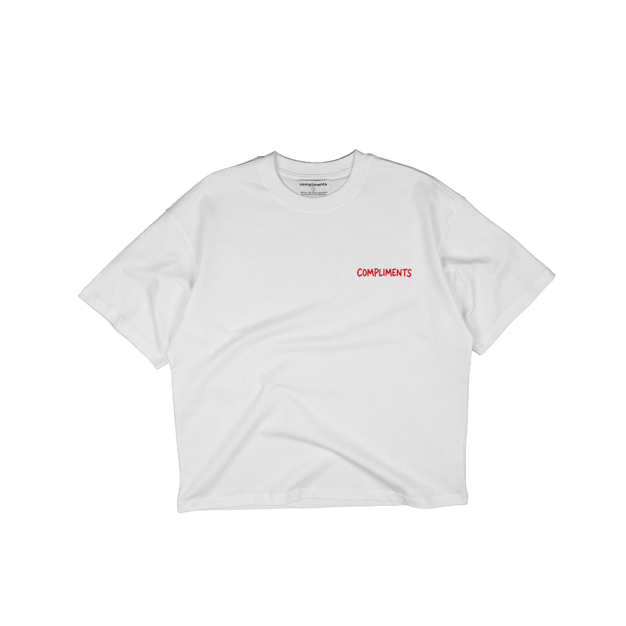 Compliments I Was Hungry White Vintage Shirt