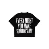 Compliments Every Night Black Vintage Shirt