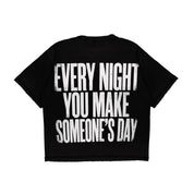 Compliments Every Night Black Vintage Shirt