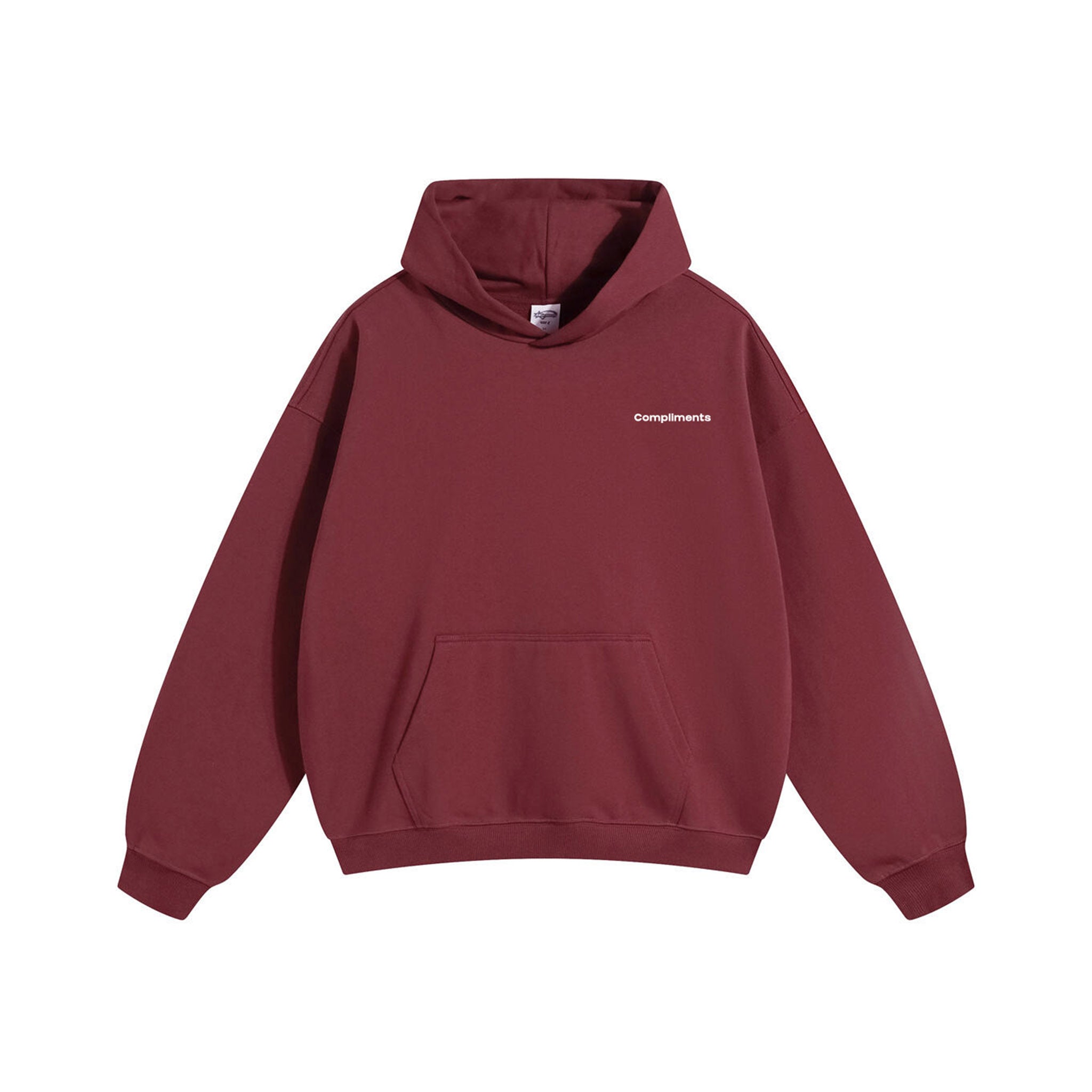 Compliments Not Sorry for Anything Dark Red Hoodie