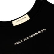 Compliments Easy to Love, Hard to Forget Women's Tank Black - Common Hype