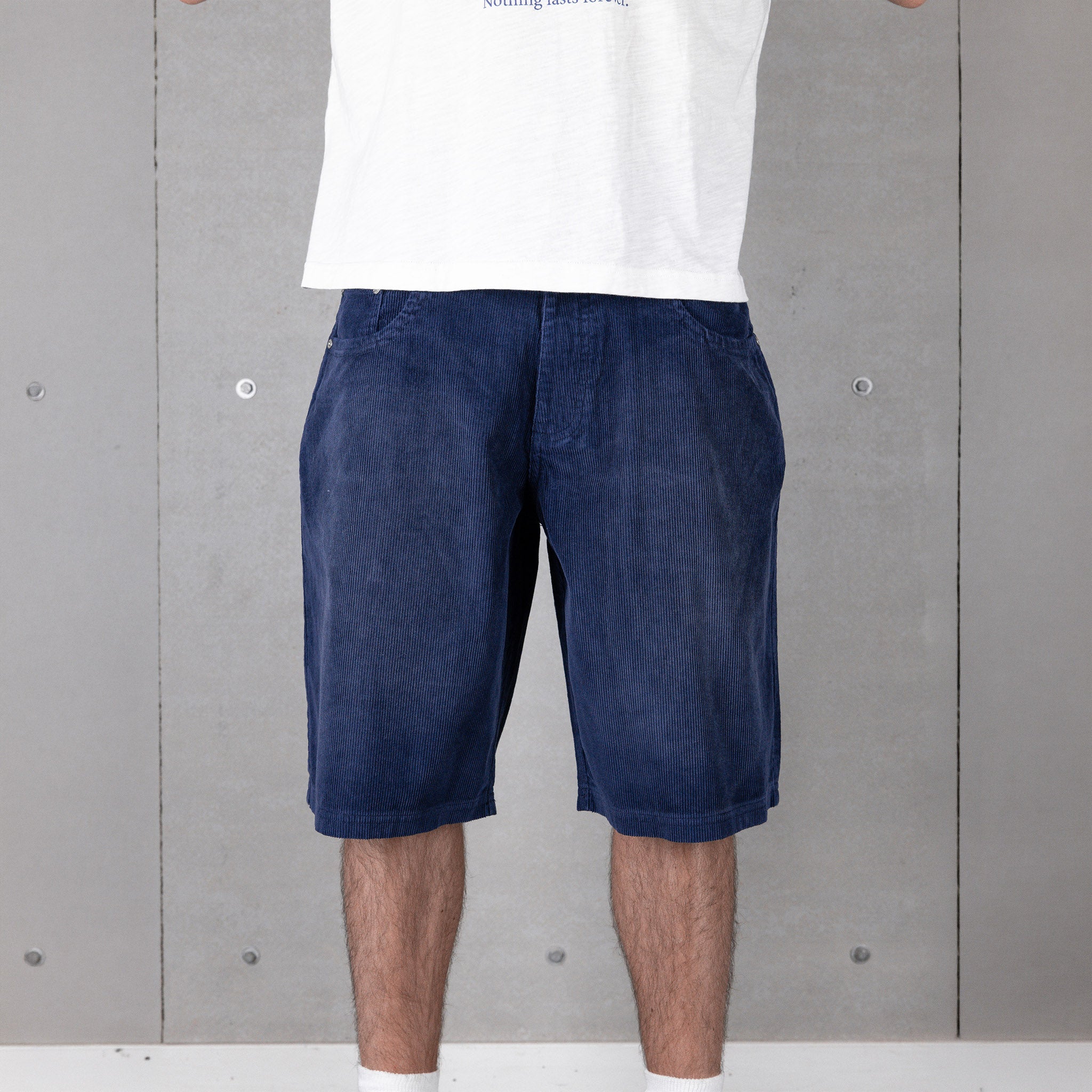 Commons Corduroy Short Washed Navy