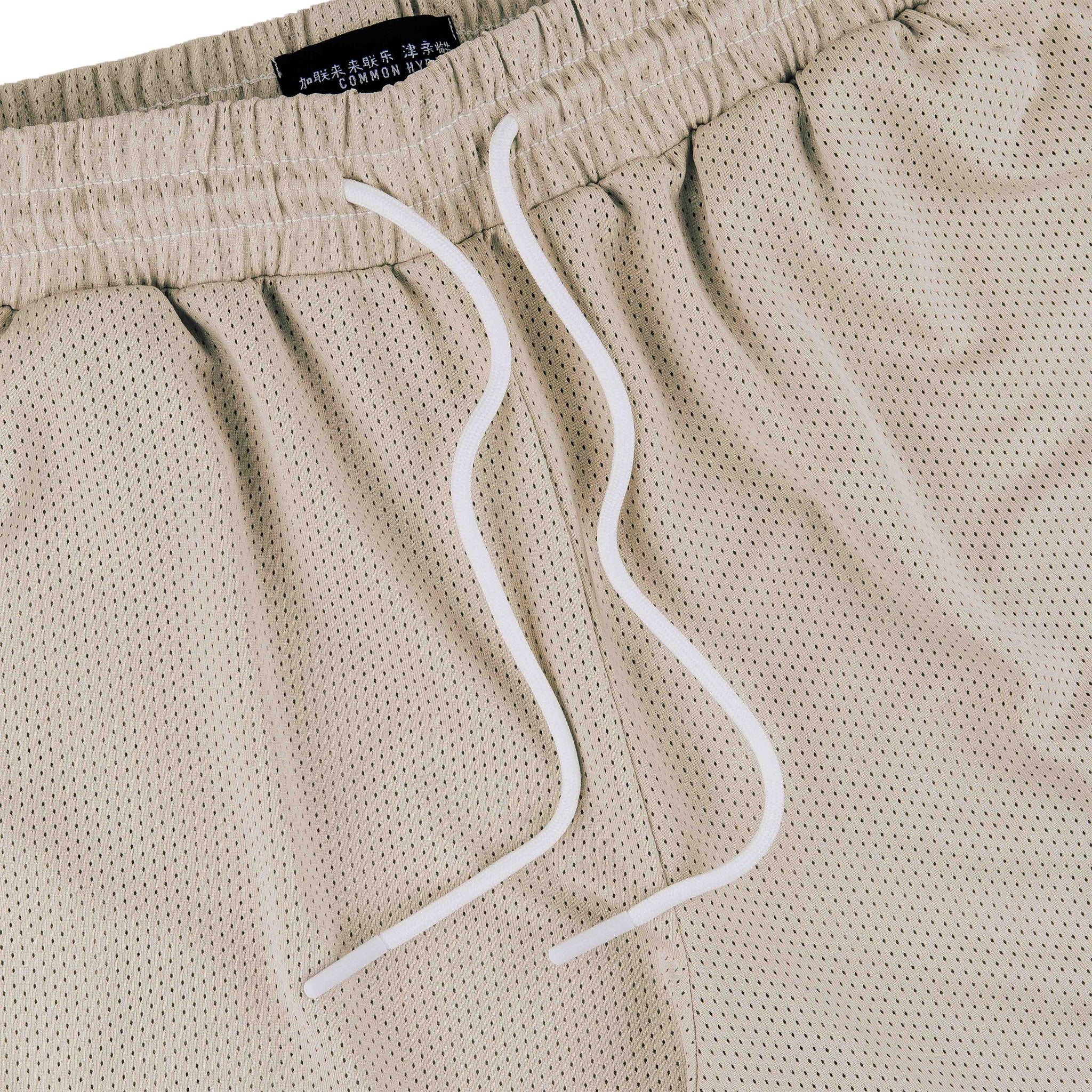 Common Hype Cream Contrast Stitching Mesh Short V2 - Common Hype