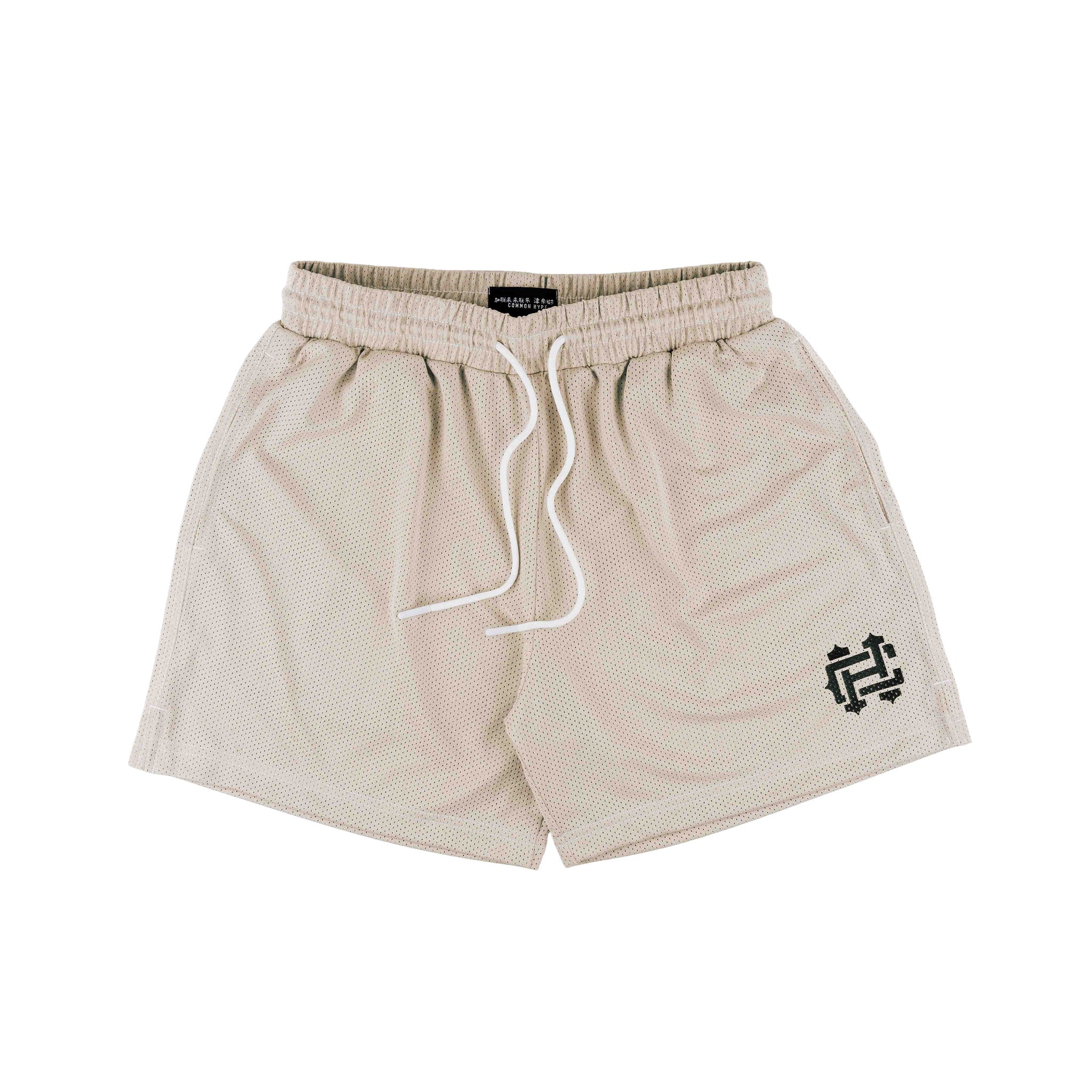 Common Hype Cream Contrast Stitching Mesh Short V2 - Common Hype