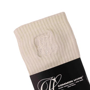 Common Hype Mid Cut Socks Cream (3-Pack) - Common Hype
