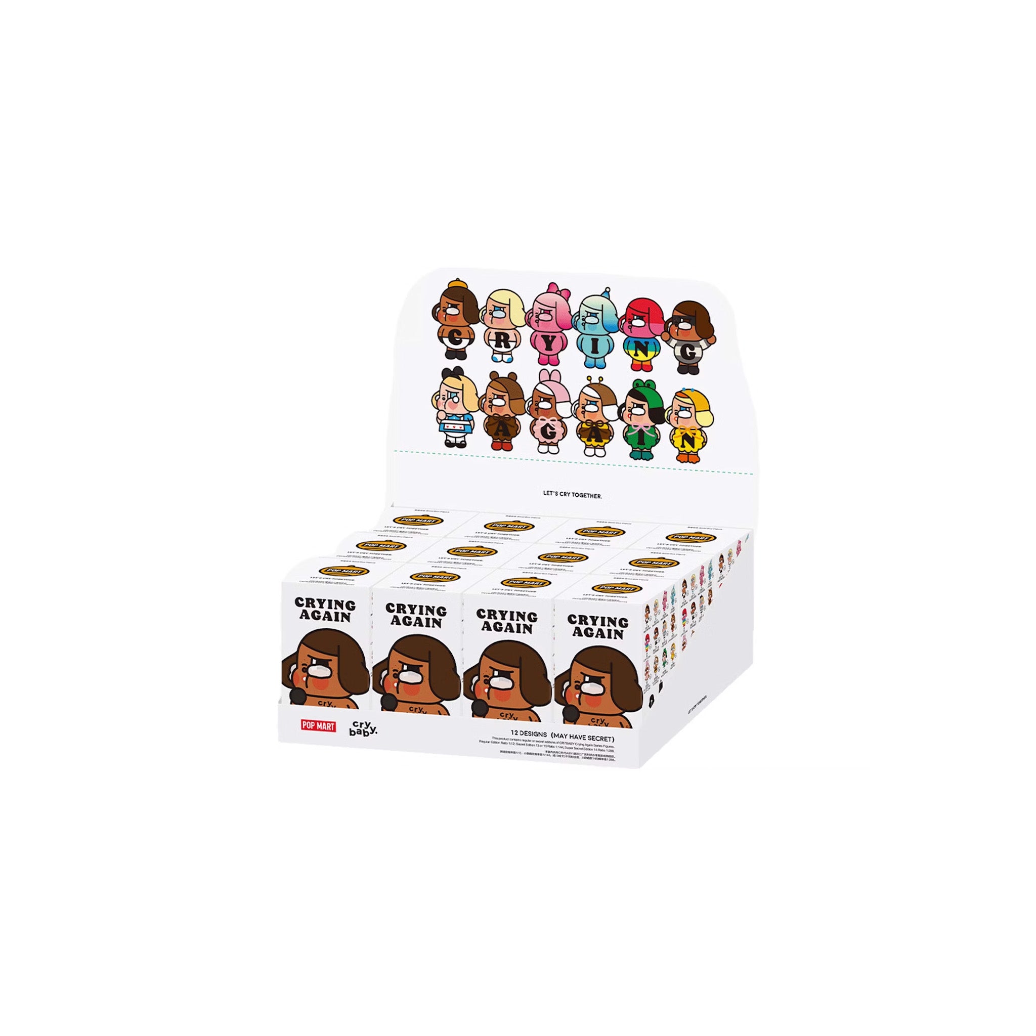 Pop Mart Crybaby Crying Again Series Figure Sealed Case