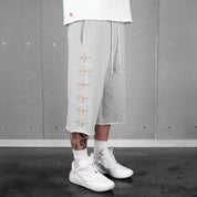 Commons Pearled Star Sweatshort Dark Heather Grey