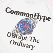 Common Hype Disrupt Time Tee White - Common Hype