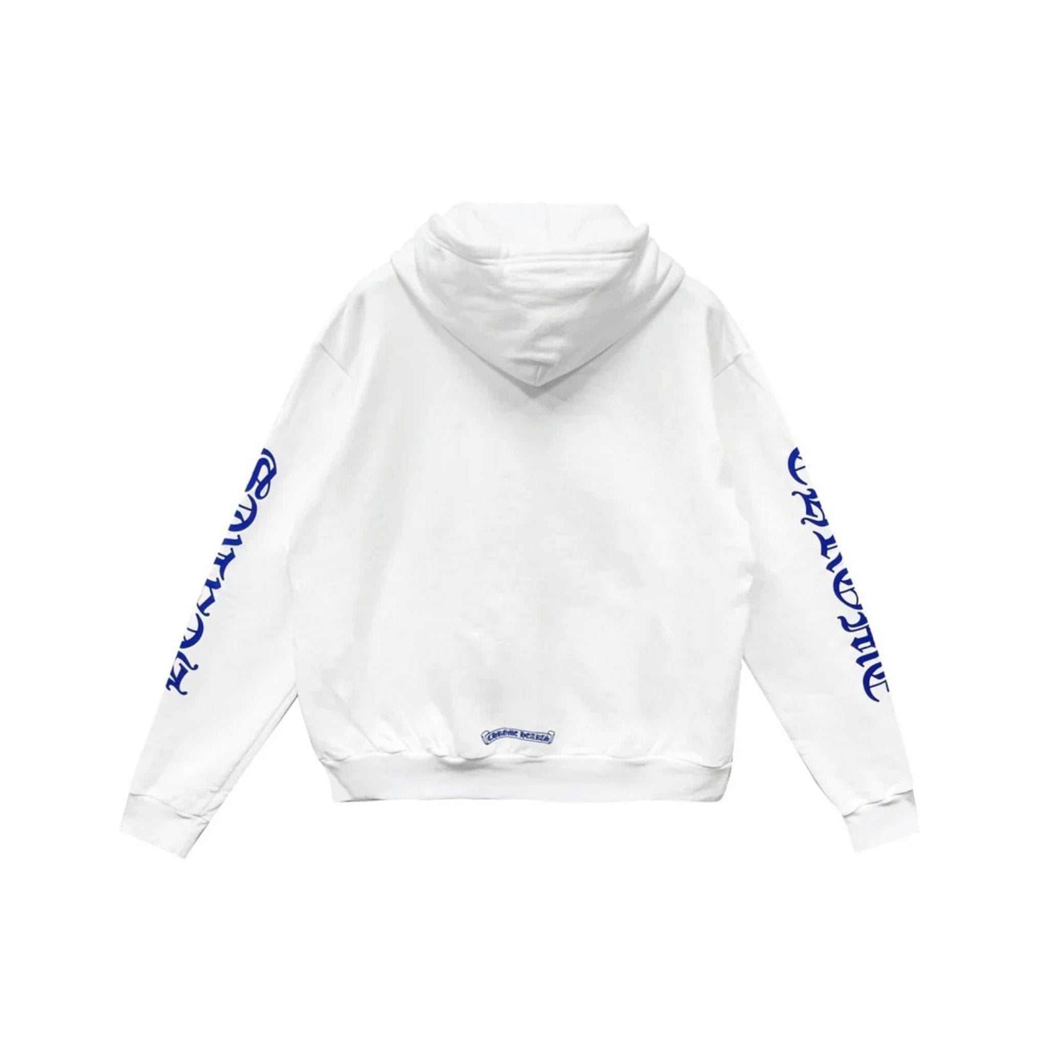 Blue Vertical Logo Zip Up Hoodie - Common Hype