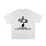 Compliments Drive There Together White Vintage Shirt