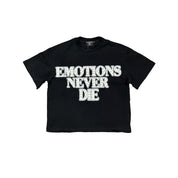 Mixed Emotions End Rhinestone Tee Black - Common Hype