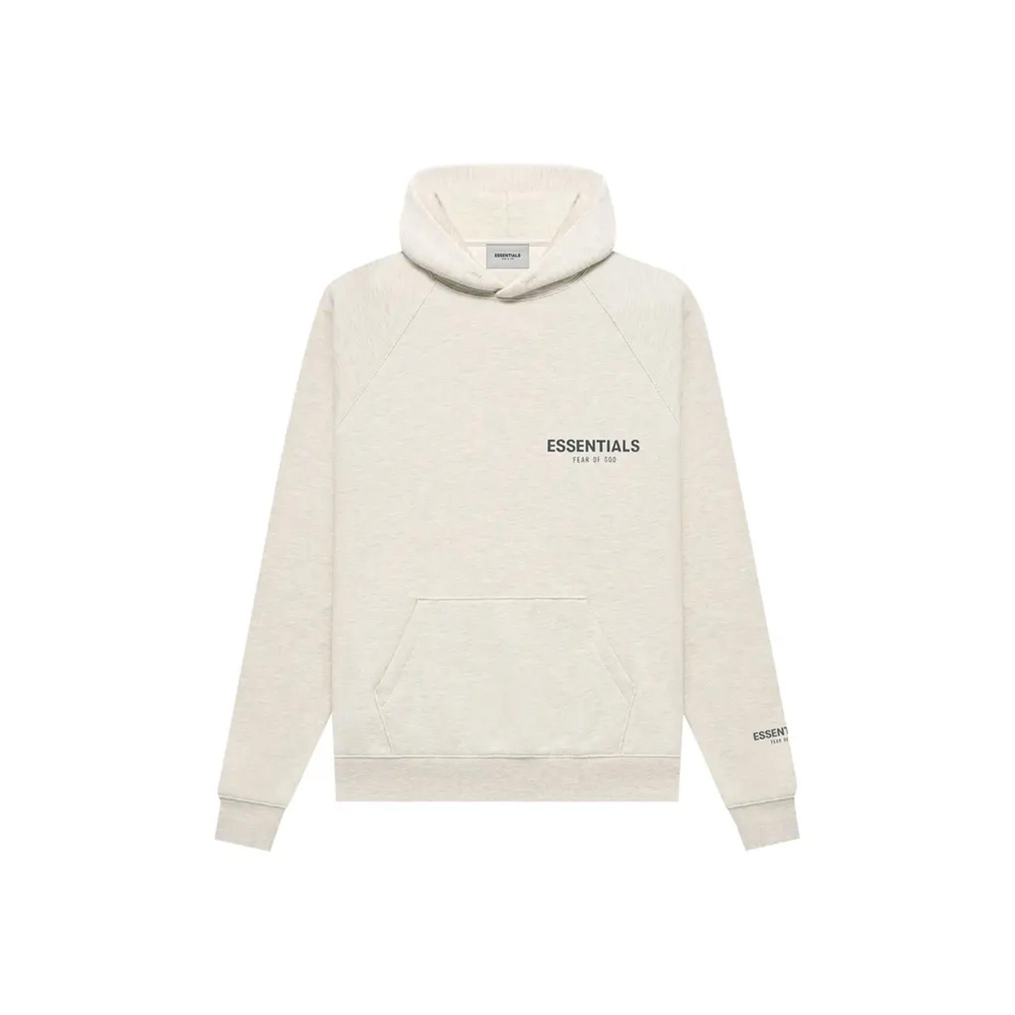 Fear of God Essentials Core Collection Pullover Hoodie Light Heather Oatmeal - Common Hype