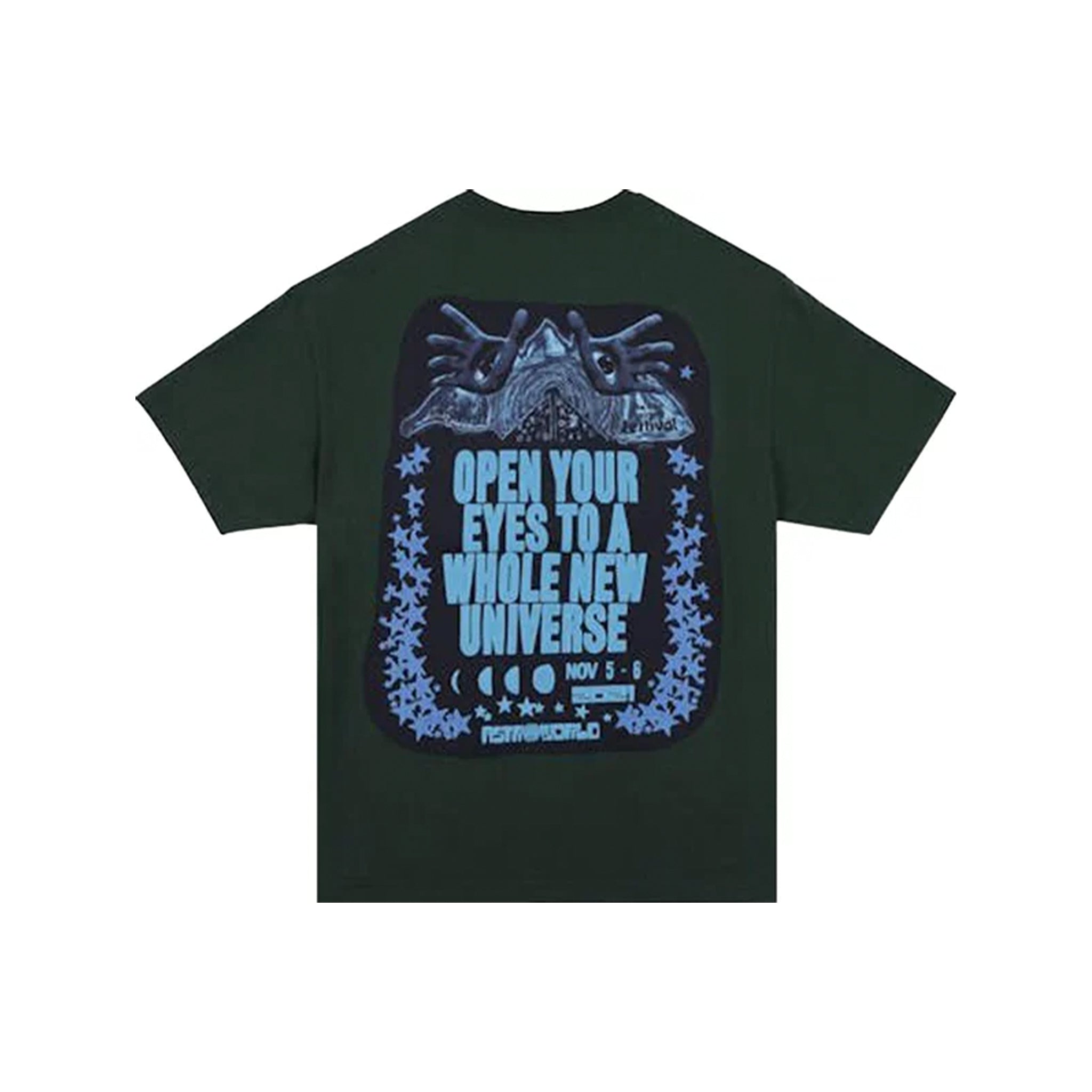 Cactus Jack by Travis Scott Open Your Eyes Tee Green - Common Hype